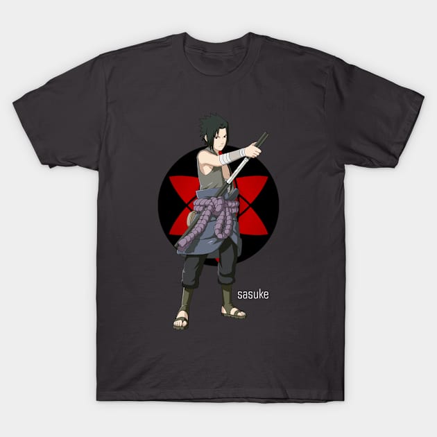 sasuke uchiha T-Shirt by muchamad643